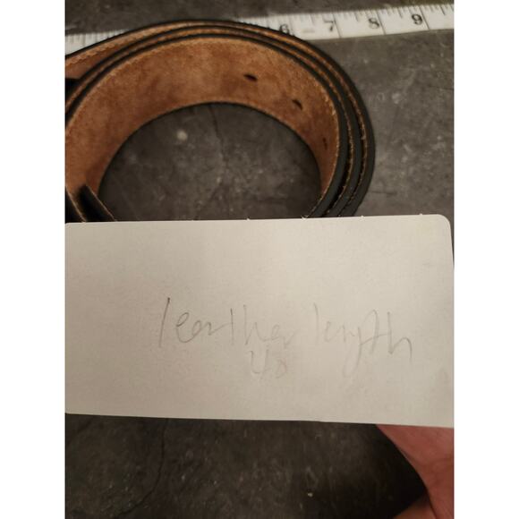 Montana‎ Silversmith Yellowstone Buckle Justin Leather 36 Embroidered West Belt - Picture 13 of 13